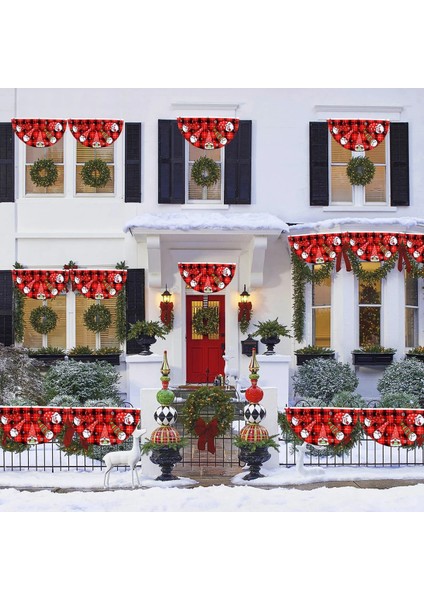 Bayrak 10 Noel Açık Fan Bayrak Afiş Merry Christmas Dekorasyon Ev Noel Süsleri 2022 Noel Navidad Kerst Natal Yeni Yıl 2023 (Yurt Dışından)
