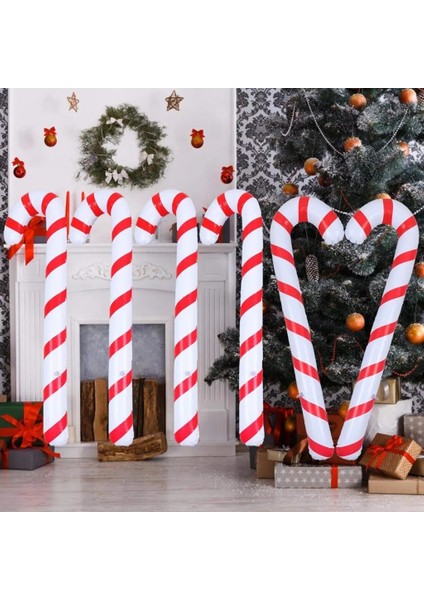 Elk B 90 cm Şişme Noel Şeker Kamışı Sopa Balonlar Açık Şeker Kamışı Dekor Noel Dekorasyon Malzemeleri Için 2023 Navidad (Yurt Dışından) fiyatları