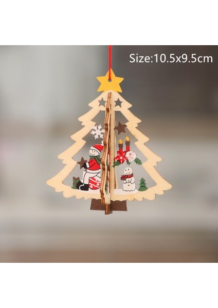 184- 3D Ağaç Ahşap Kızak Noel Dekorasyon Ev Için Ahşap Kayak Çan Noel Süsler Çocuklar Hediye Ev Için Navidad Yeni Yıl Partisi Dekoru 2023 (Yurt Dışından)