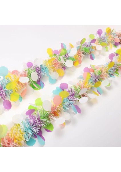 Bir 2 Metre Paskalya Garlands Şerit Tinsel Dıy Çelenk Bahar Paskalya Ev Dekorasyon 2023 Asılı Süsleme Doğum Günü Partisi Malzemeleri Hediye (Yurt Dışından)