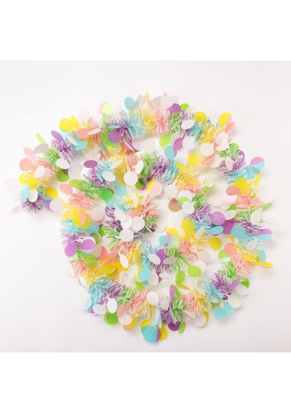 Bir 2 Metre Paskalya Garlands Şerit Tinsel Dıy Çelenk Bahar Paskalya Ev Dekorasyon 2023 Asılı Süsleme Doğum Günü Partisi Malzemeleri Hediye (Yurt Dışından)