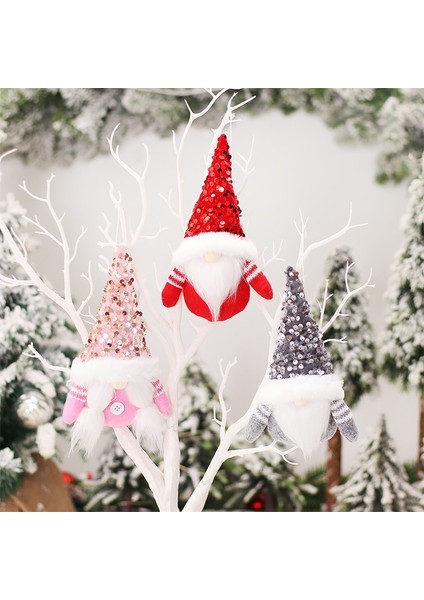 SDG151--9 Adet Mavi Cüceler Noel Yüzü Olmayan Bebek Noel Süslemeleri Ev Için Noel Ağacı Kolye Süsler Noel Deco Navidad Doğum Yeni Yıl 2023 (Yurt Dışından)