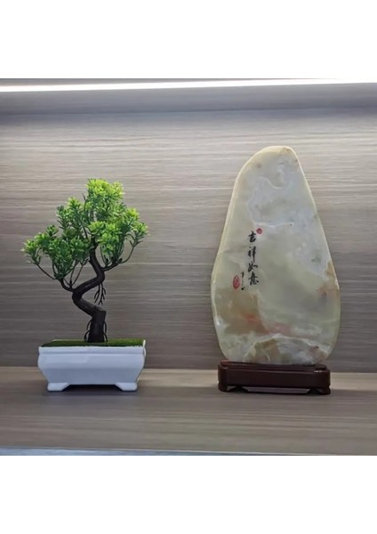 Açık Yeşil Bahçe Düzenleme Süsler Plastik Bitkiler Bonsai Küçük Ağaç Saksı Sahte Bitki Saksı Çiçek Ev Odası Masa Dekorasyon (Yurt Dışından) indirimleri