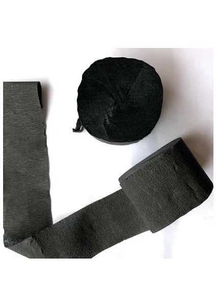 Siyah 1/3/6 Adet Renkli Krep Kağıt Rulo Oluklu Dıy Cadılar Bayramı Origami Doğum Günü Partisi Düğün Bebek Duş Zemin Dekorasyon (Yurt Dışından)