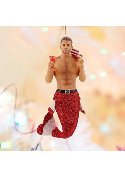 F Yaratıcı Reçine Noel Dekorasyon 2022 Navidad Noel Ağacı Erkek Denizkızı Asılı Kolye Noel Akrilik Yeni Yıl Dekorasyon (Yurt Dışından) modelleri