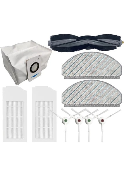Ecovacs Deebot T10/T10 Plus Robot Süpürge Ana Yan Fırça Toz Torbası Hepa Filtre Paspas Bezi Yedek Parçaları (Yurt Dışından)