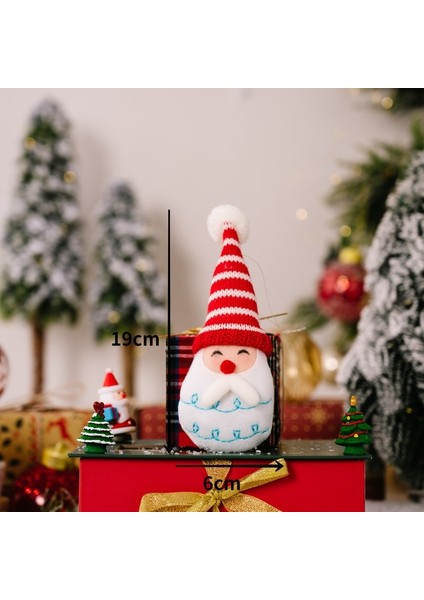 H--2 2023 Sevimli Noel Noel Baba Kardan Adam Geyik Bebek Dekorasyon Hediye Bebek Yılbaşı Ağacı Asılı Süsleme Yeni Yıl Noel Ev Dekorasyon (Yurt Dışından)