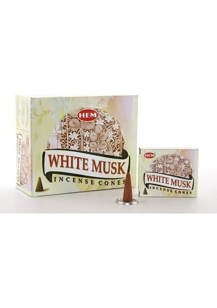 White Musk Aromalı Konik Tütsü