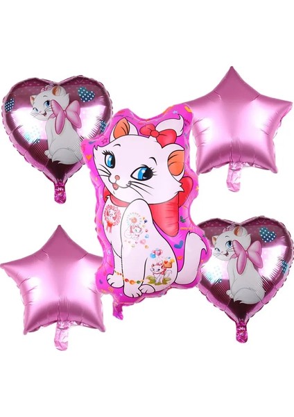 Pembe Saman 10 Adet Marie Kedi Tema Kağıt Hasır Plaka Masa Örtüsü Balon Parti Malzemeleri Çocuklar Favor Doğum Günü Partisi Düğün Süslemeleri Bebek Duş (Yurt Dışından) modelleri