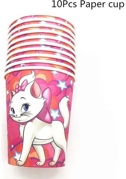 Pembe Saman 10 Adet Marie Kedi Tema Kağıt Hasır Plaka Masa Örtüsü Balon Parti Malzemeleri Çocuklar Favor Doğum Günü Partisi Düğün Süslemeleri Bebek Duş (Yurt Dışından) indirimleri