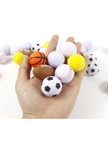 Anahtarlık 5 Adet 4 cm Komik Kabarık Top Futbol Basketbol Rugby Tenis Topları Spor Partisi Iyilik Çocuklar Çocuk Mutlu Futbol Doğum Günü Partisi Hediye (Yurt Dışından) indirimleri