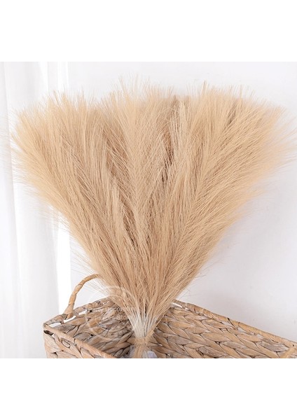 Açık Kahve 15 Adet 15/30 Adet Yapay Pampas Çim Buketi Ev Oturma Odası Düğün Parti Dekorasyon Sahte Bitki 43 cm Kurutulmuş Çiçek Kamış Dıy Vazo (Yurt Dışından)