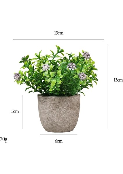 15 Mini Yapay Çiçekler Bitkiler Bonsai Masa Süsü Küçük Simüle Ağaç Saksı Bitkileri Sahte Çiçekler Ofis Masası Saksı Süs Ev (Yurt Dışından)