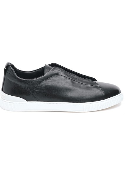 Comfort Taban Hakiki Deri Lastik Bağcıklı Erkek Sneaker