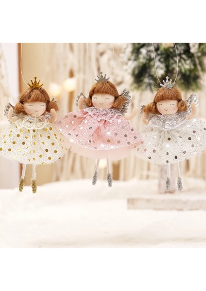 H--Yeşil Yeni Yıl 2024 Hediyeler Taç Peçe Kız Bebekler Melek Bebek Navidad 2023 Noel Ağacı Süsleri Ev Için Noel Süslemeleri Noel Natal (Yurt Dışından) fırsatları