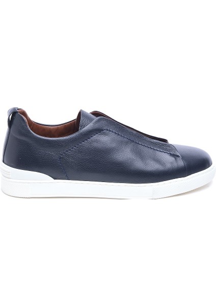 Comfort Taban Hakiki Deri Lastik Bağcıklı Erkek Sneaker