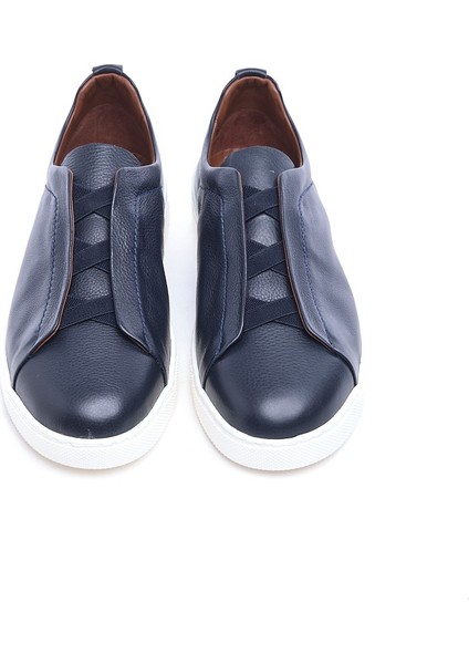 Comfort Taban Hakiki Deri Lastik Bağcıklı Erkek Sneaker modelleri