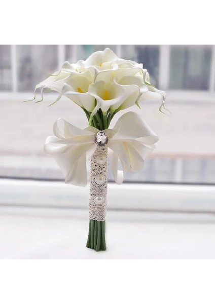 B15 10 Adet 10 Adet Gerçek Dokunmatik Calla Lily Yapay Çiçekler Calla Lily Buket Düğün Buket Gelin Ev Çiçek Dekorasyon Için (Yurt Dışından)