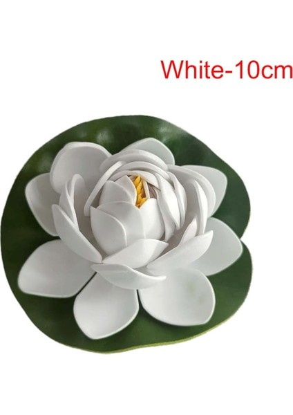 S-10 cm 10/18 cm Yüzen Lotus Yapay Çiçek Gerçekçi Nilüfer Mikro Manzara Düğün Gölet Bahçe Ev Sahte Lotus Bitki Dekor Için (Yurt Dışından)