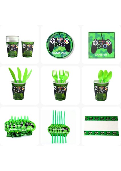 Kek Toppers-1pack Sıcak Video Oyunu Parti Malzemeleri Kağıt Peçete Masa Örtüsü Bardak Plaka Balon Tema Oyunu Bebek Duş Çocuk Doğum Günü Partisi Dekorasyon (Yurt Dışından) modelleri