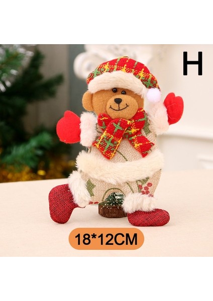H Yeni Noel Süsleri Noel Ağacı Asılı Dıy Noel Hediyesi Noel Baba Kardan Adam Ağacı Kolye Bebek Asın Parti Dekorasyon (Yurt Dışından)