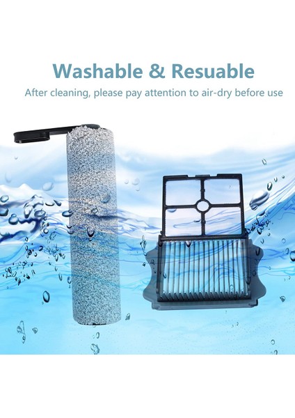 Tineco Floor One S5 ve S5 Pro Kablosuz Islak Kuru Elektrikli Süpürge Için Yedek Fırça Silindiri ve Hepa Filtre Seti (Yurt Dışından) fiyatları