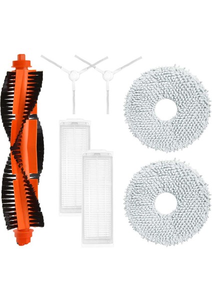 Xiaomi Mijia Kendini Temizleyen Robot 2 C101 Silindir Ana Yan Fırça Hepa Filtre Paspas Bezleri Yedek Parça Aksesuar (Yurt Dışından)