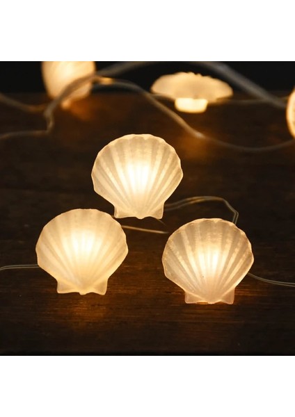 SEASHELLS04 2 M Deniz Hayvanları Kaplumbağa Dize Işık Denizkızı Parti Deniz Altında Doğum Günü Partisi Dekorasyon Plaj Teması Peri Işık Ev Kapalı (Yurt Dışından)