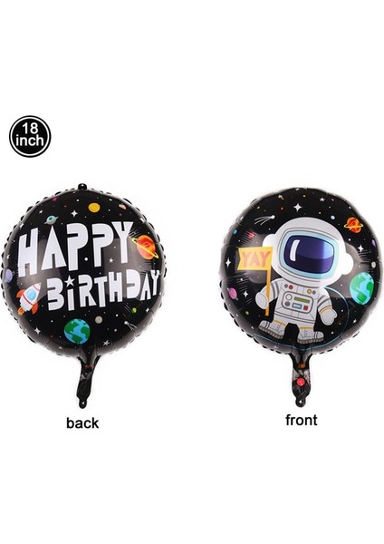 Beyaz 3D Astronot Roket Folyo Balonlar Düzlem Globos Uzay Gemisi Balon Dış Uzay Tema Doğum Günü Partisi Süslemeleri Çocuklar Bebek Duş (Yurt Dışından)