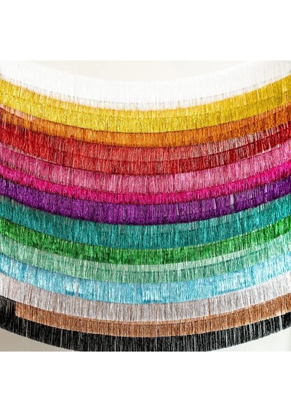 Glitter Pembe 1.8 M Yaratıcı 4 Katmanlar Folyo Tinsel Garland Perdeler Doğum Günü Partisi Düğün Ramazan Dekorasyon Noel Ev Zemin Duvar Dekor (Yurt Dışından)
