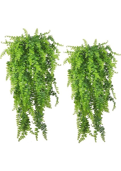 Yapay Yeşil Bitki Asma Ev Bahçe Dekorasyonu Asılı Plastik Yapraklar Çim Çelenk Düğün Parti Duvar Dekor Sahte Ivy Rattan (Yurt Dışından)