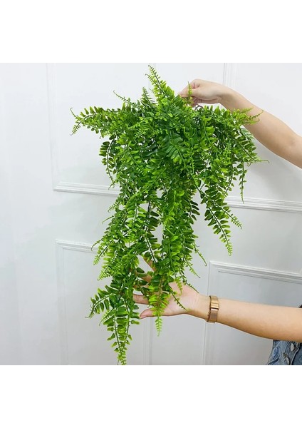 Yapay Yeşil Bitki Asma Ev Bahçe Dekorasyonu Asılı Plastik Yapraklar Çim Çelenk Düğün Parti Duvar Dekor Sahte Ivy Rattan (Yurt Dışından)