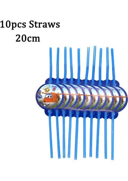 GIFTBAG-10PCS Süper Kanatları Çocuk Doğum Günü Partisi Dekorasyon Tek Kullanımlık Plaka Jett Alüminyum Film Balon Karikatür Jet Uçağı Bebek Duş Malzemeleri (Yurt Dışından) indirimleri