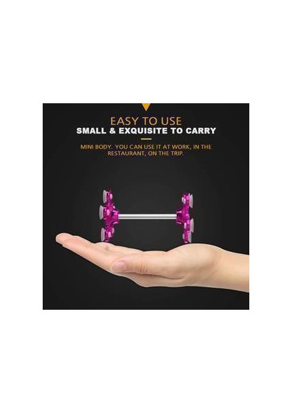 Mavi Dönebilen Çok Açılı Çift Taraflı Telefon Tutucu 360 Derece Dönebilen Sihirli Vantuz Cep Telefonu Tutucu Araç Braketi Smartphon (Yurt Dışından) modelleri