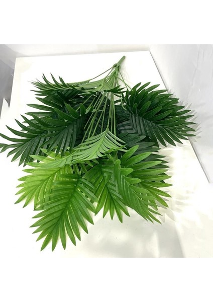50 cm -9LEAVES Yapay Bitkiler Palmiye Ağacı Dağınık Kuyruk Sahte Bitkiler Saksı Tropikal Ağaç Yaprakları Düğün Parti Ev Bahçe Ofis Dekorasyonu (Yurt Dışından)