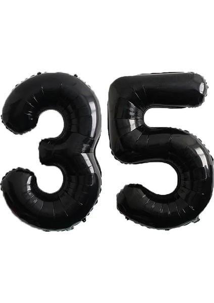 2 Adet 40 Inç 2 Adet 40 Inç Siyah Folyo Balonlar Banner 18 25 30 40 70 Doğum Günü Partisi Dekorasyon Yetişkin Doğum Günü Mektup Numarası Folyo Balonlar Globo (Yurt Dışından)