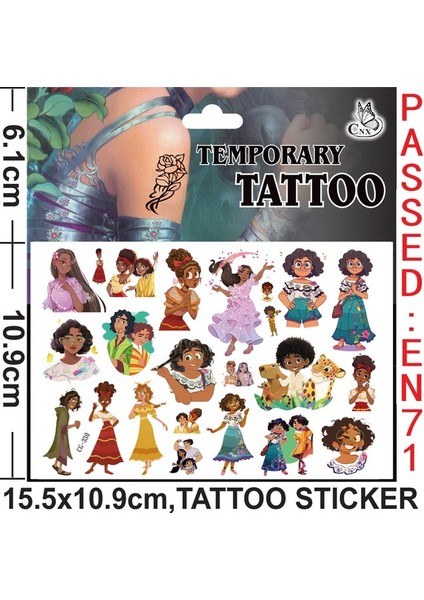 Dövme B Disney Encanto Isabella Doğum Günü Partisi Dekoru Charm Mirabel Balon Peçete Masa Örtüsü Tabaklar Bardak Kız Bebek Duş Parti Malzemeleri (Yurt Dışından)