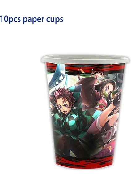 Patlamış Mısır Kutusu 6 Adet Anima Demon Slayer Doğum Günü Partisi Dekorasyon Balon Sofra Kağıt Bardak Plaka Etiket Demon Slayer Doğum Günü Partisi Malzemeleri (Yurt Dışından) fırsatları