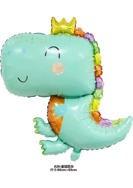 Balon2-1 Adet Karikatür Dinozor Doğum Günü Partisi Çocuklar Iyilik Orman Dinozor Çıkartmalar Balon Erkek Doğum Günü Parti Bardağı Plaka Bebek Duş Malzemeleri (Yurt Dışından)