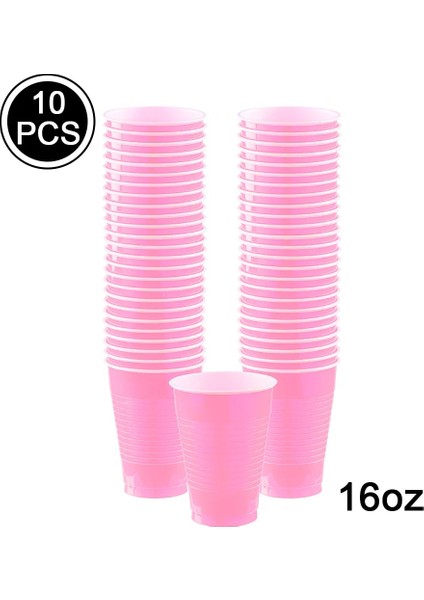 Orange 10 Adet 16OZ Tek Kullanımlık Plastik Bardaklar Bebek Duş Için Noel Düğün Doğum Günü Partisi Dekoru Içme Bardağı Bar Restoran Malzemeleri (Yurt Dışından) modelleri