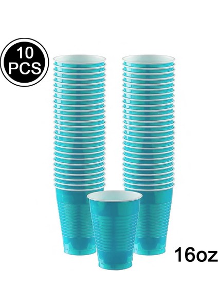 Orange 10 Adet 16OZ Tek Kullanımlık Plastik Bardaklar Bebek Duş Için Noel Düğün Doğum Günü Partisi Dekoru Içme Bardağı Bar Restoran Malzemeleri (Yurt Dışından) fırsatları