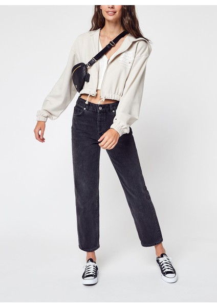 Tommy Hılfıger Tjw Crop Worldwıde Zıp Thru Hoodıe Sweatshırt fiyatları