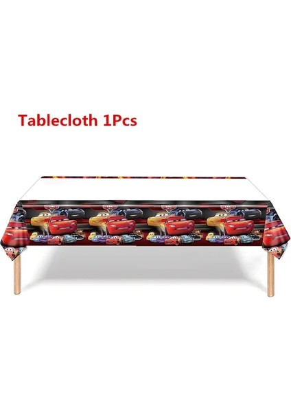 Tablecloth-1pc Yeni Arabalar Doğum Günü Partisi Süslemeleri Çocuk Favori Yarış Arabası Yıldırım Mcqueen Kağıt Bardak Tabak Peçete Oğlan Kız Dıy Parti Malzemeleri (Yurt Dışından)