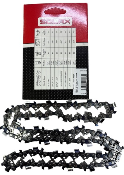 Ennalbur Solax 3/8 Benzinli Testere Zinciri 27,5 Diş