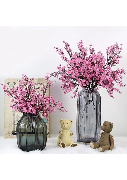 Altın Beyaz Yapay Çiçekler Kiraz Çiçekleri Gypsophila Sahte Bitkiler Ev Dekor Için Dıy Düğün Buket Vazolar Sahte Noel Şube (Yurt Dışından) fiyatları