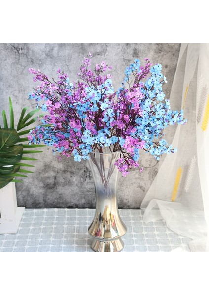 Altın Beyaz Yapay Çiçekler Kiraz Çiçekleri Gypsophila Sahte Bitkiler Ev Dekor Için Dıy Düğün Buket Vazolar Sahte Noel Şube (Yurt Dışından) modelleri