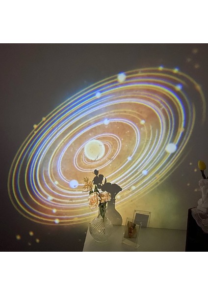 S4 Gezegen Arka Plan Projeksiyon Lambası Galaxy Işık Projektörü Gece Lambası Fotoğraf Prop Duvar Parti Dekorasyon Yatak Odası Dekoru Ночник (Yurt Dışından)