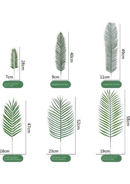 Stil 5 Palm Yapay Yeşil Bitkiler Plastik Yapraklar Sahte Bitkiler Ev Düğün Oturma Odası Balkon Masa Dekorasyonu Için Dağınık Yeşillik (Yurt Dışından) fırsatları