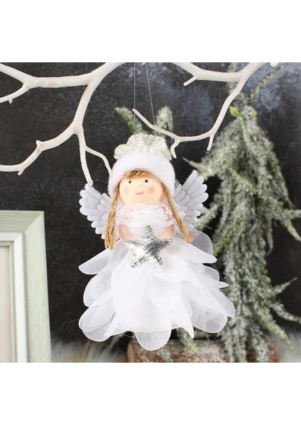 Kırmızı Kawaii Noel Melek Kız Bebek Kolye Noel Süslemeleri Ev Için 2023 Noel Ağacı Asılı Süsleme Yeni Yıl 2023 Hediyeleri (Yurt Dışından)