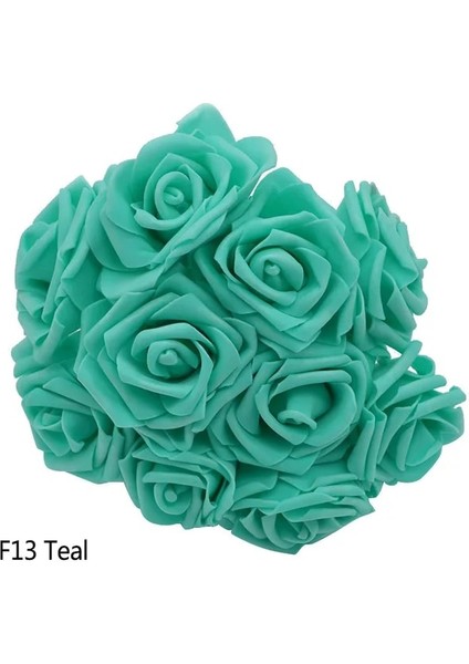 Deniz Mavisi 10 Adet 10/20/30 Kafaları 8 cm Yeni Yapay Pe Köpük Gül Çiçek Gelin Buketi Ev Çiçek Düğün Süslemeleri Scrapbooking Dıy Çiçek (Yurt Dışından)